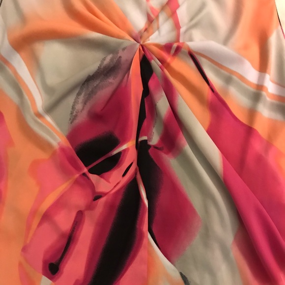 Worthington Pattern Sleeveless Blouse - Picture 4 of 4